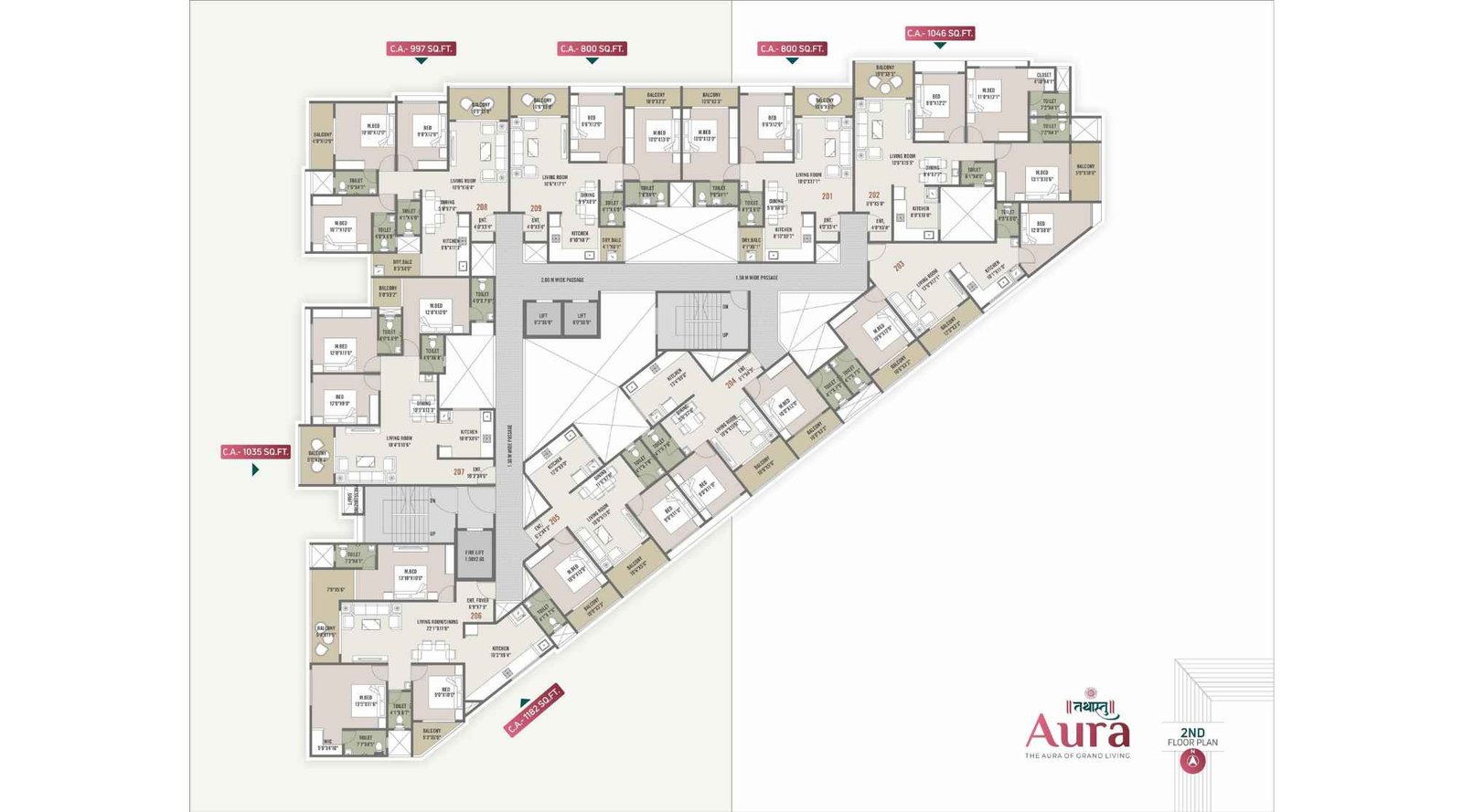 Keshav-Tathastu-Aura-Typical-Floor-Plan-2nd